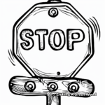 Classic Stop Sign Coloring Pages 4