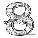 Classic Styles: Traditional Number 8 Coloring Pages 2