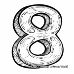 Classic Styles: Traditional Number 8 Coloring Pages 3