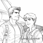 Classic Top Gun Scene Coloring Pages 2