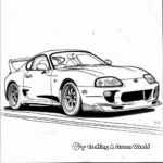 Classic Toyota Supra Coloring Pages 2