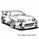 Classic Toyota Supra Coloring Pages 3