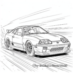 Classic Toyota Supra Coloring Pages 4