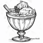 Classic Vanilla Sundae Coloring Pages 3