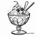 Classic Vanilla Sundae Coloring Pages 4