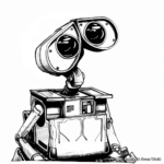 Classic Wall-E Coloring Pages for Adults 4