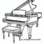 Classical Piano Coloring Pages 3