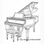 Classical Piano Coloring Pages 4