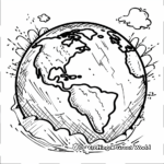 Climate Zone Globe Coloring Pages 1