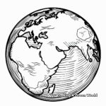 Climate Zone Globe Coloring Pages 3