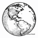 Climate Zone Globe Coloring Pages 4