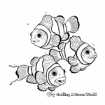 Clownfish Family Coloring Pages: Male, Female and Fry 3