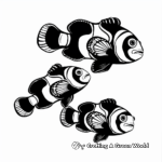 Clownfish Family Coloring Pages: Male, Female and Fry 4
