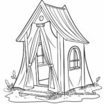 Coastal Beach Tent Coloring Pages 4