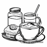 Coffee and Breakfast Coloring Pages 2