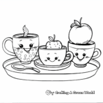 Coffee and Breakfast Coloring Pages 3