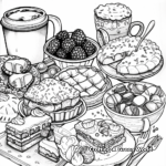 Coffee and Pastries: Intricate Adult Coloring Pages 2