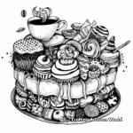 Coffee and Pastries: Intricate Adult Coloring Pages 3