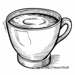 Páginas para colorear de tazas de café para los amantes del café 3
