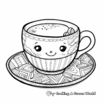 Coffee Latte Art Coloring Pages 4