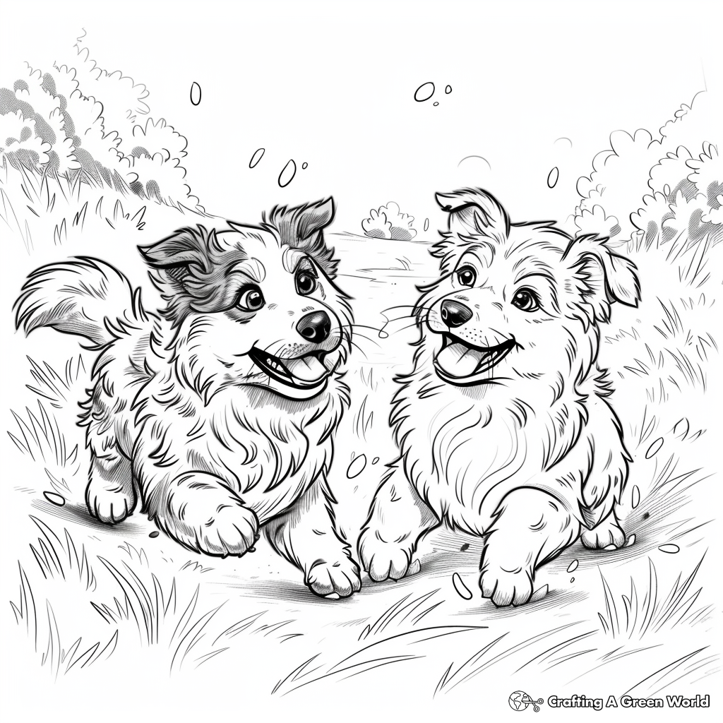 Pomeranian Border Collie Puppy Coloring Pages Print Pomeranian Border Collie Puppy Coloring Pages Print