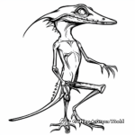 Color and Learn: Anatomy of a Frilled Lizard Coloring Pages 1
