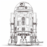 Color-By-Number R2D2 Coloring Pages 2