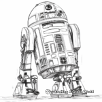 Color-By-Number R2D2 Coloring Pages 3