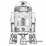 Color-By-Number R2D2 Coloring Pages 4