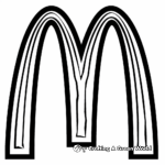 Colorable McDonald's Logo Pages 2