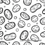 Colorful Assortment of Jellybeans Coloring Pages 1