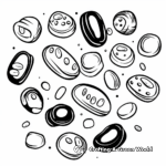 Colorful Assortment of Jellybeans Coloring Pages 2