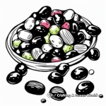 Colorful Assortment of Jellybeans Coloring Pages 4
