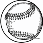 Colorful Baseball Team Logo Coloring Pages 4