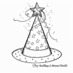 Colorful Cone-Shaped Party Hat Coloring Pages 2