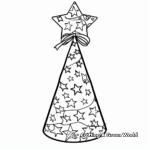 Colorful Cone-Shaped Party Hat Coloring Pages 3