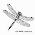 Colorful Dragonfly Coloring Sheets 3