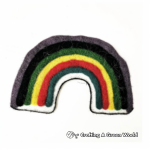 Colorful Felt Rainbow Coloring Pages 2