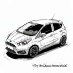Colorful Ford Fiesta Supermini Coloring Pages 3