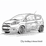 Colorful Ford Fiesta Supermini Coloring Pages 4
