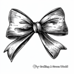 Colorful Hair Bow Coloring Sheets 2