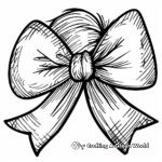 Colorful Hair Bow Coloring Sheets 3