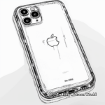 Colorful iPhone 11 Pro Max Coloring Pages 1