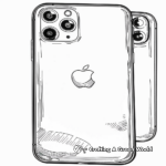 Colorful iPhone 11 Pro Max Coloring Pages 3