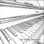 Colorful Keyboard Piano Coloring Pages 3