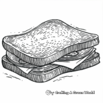 Colorful Nutella Sandwich Coloring Pages 4