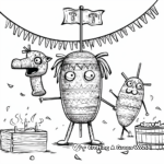 Colorful Pinata Fiesta Coloring Pages 3