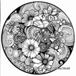 Colorful Sharpie Mandala Coloring Pages 3