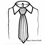 Colorful Striped Tie Coloring Sheets 2
