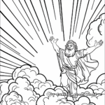Coloring Page of God's Declaration of A Good Creation 1